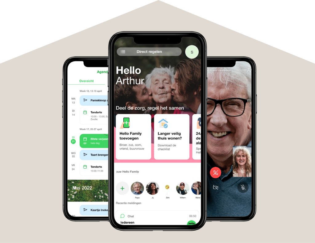 Draagbare alarmknop in GoudStaete mantelzorgwoning voor directe hulp bij nood.